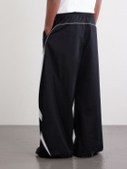 Acne Studios - Wide-Leg Cotton-Blend Sweatpants - Black