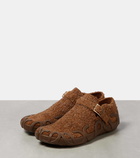 Loewe Rise brushed suede loafers