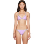 Versace Purple Greca Bikini Top