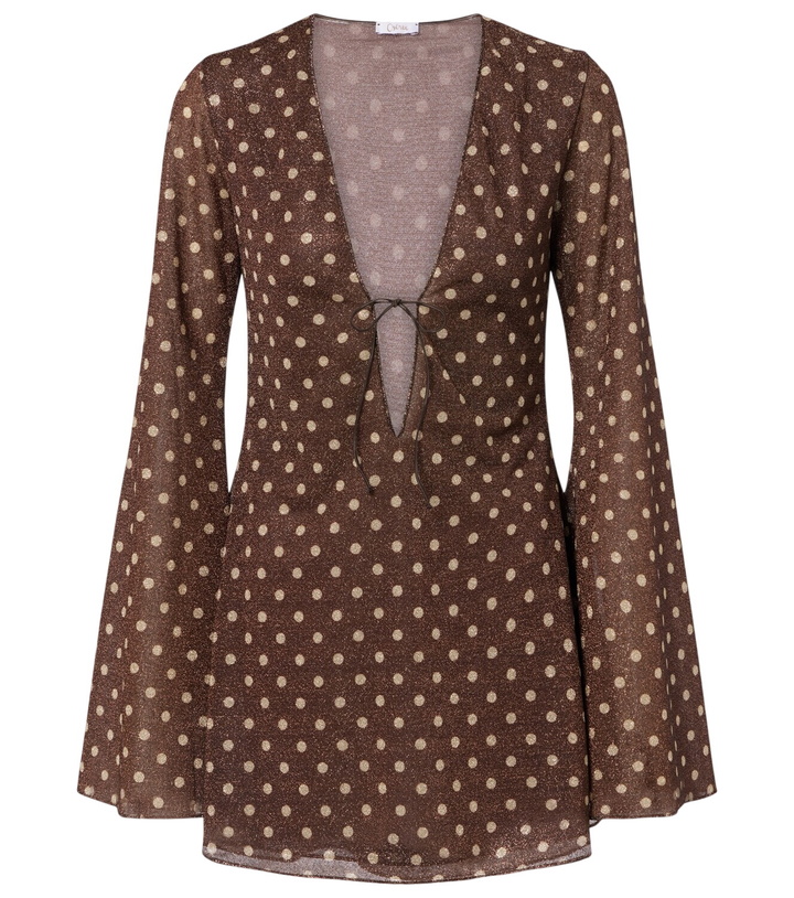 Photo: Oséree Lumière polka-dot minidress