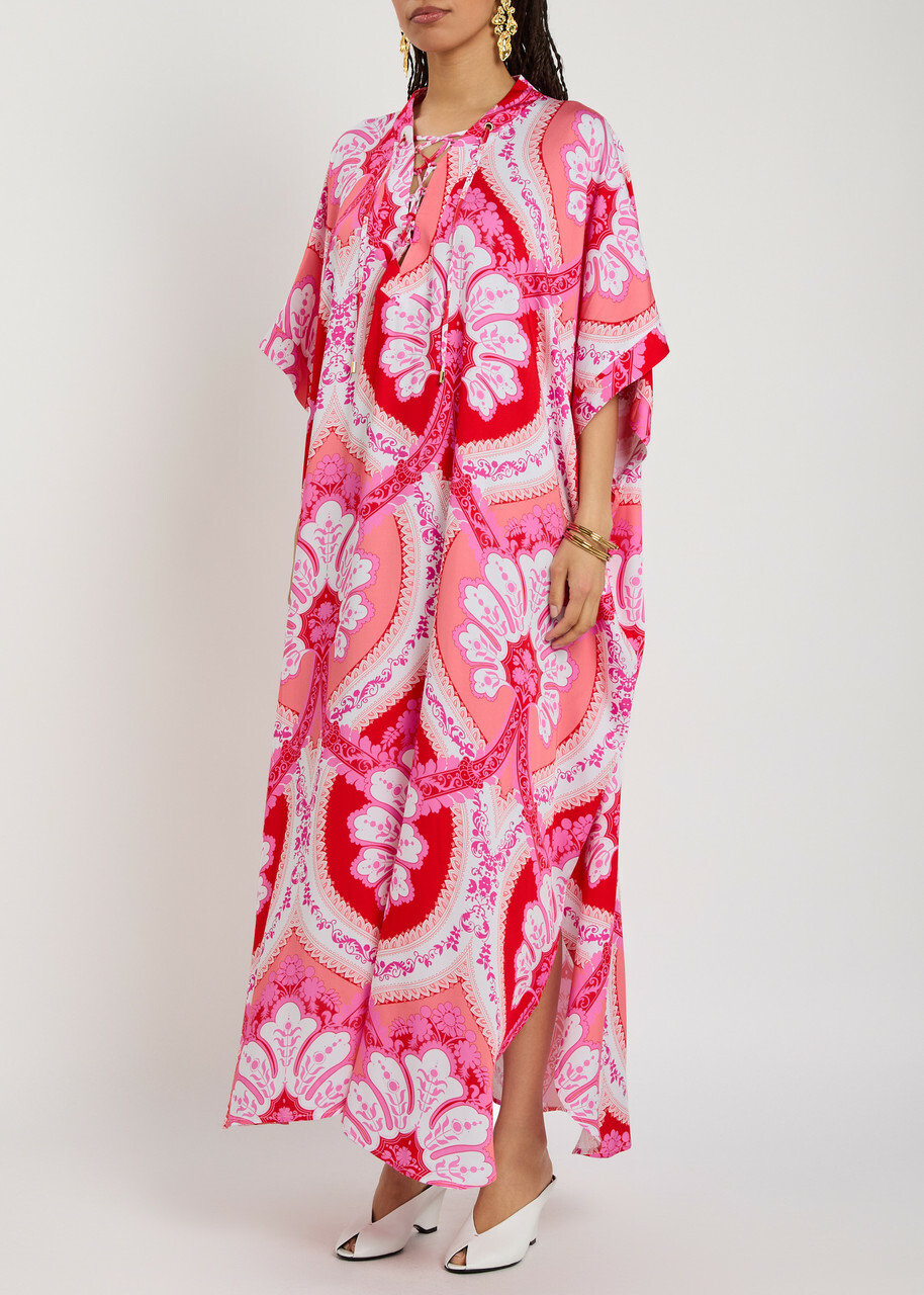 Melissa Odabash Carlotte Printed Woven Maxi Dress - Pink - One Size
