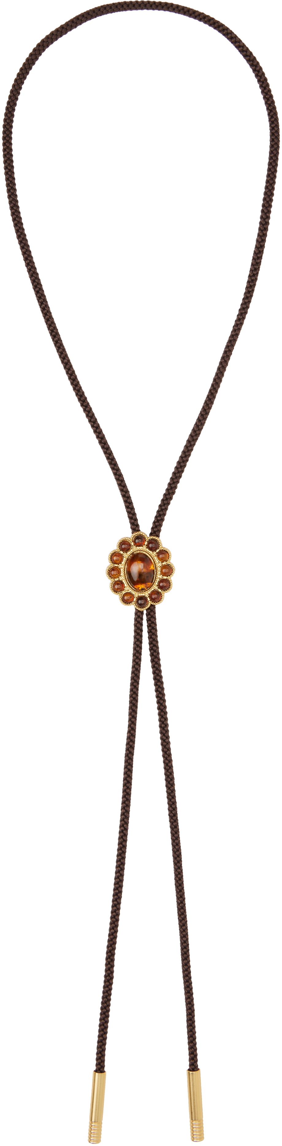 SOSHIOTSUKI Brown Loop Bolo Tie