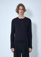 Our Legacy Fine Knit Cotton Crepe Henley