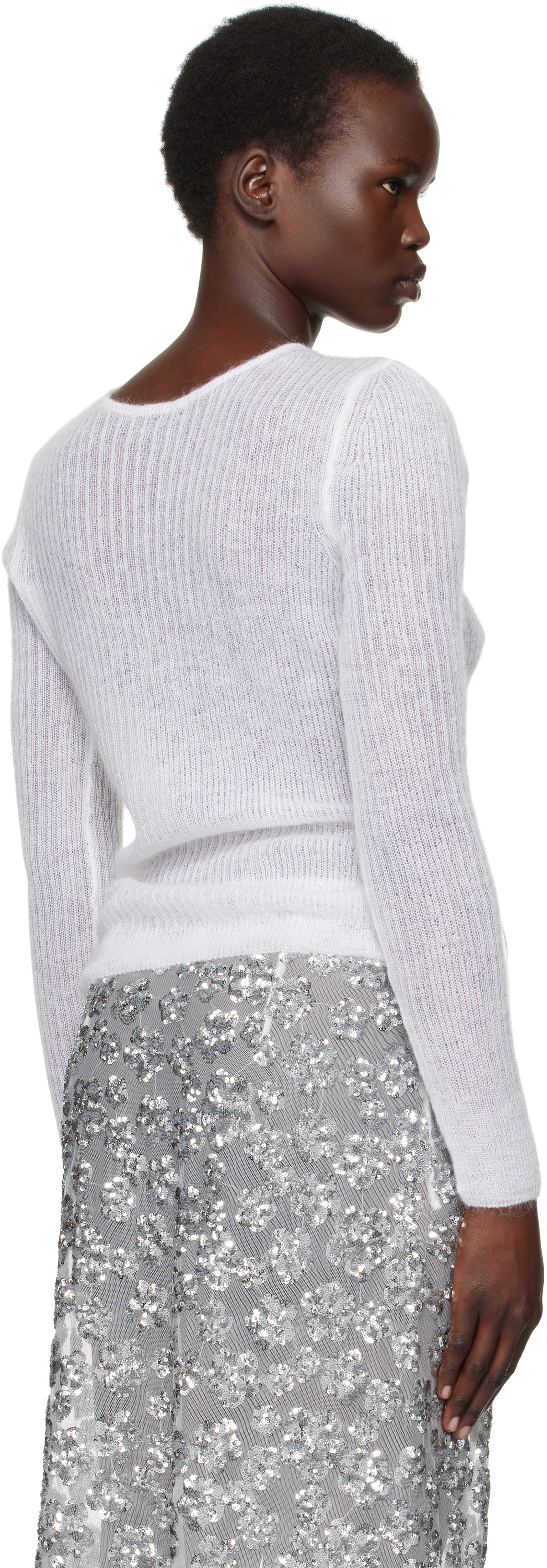 Cecilie Bahnsen White Ussi Sweater
