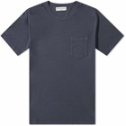 Officine Generale Men's Officine Générale Pigment Dyed Pocket T-Shirt in Dark Navy