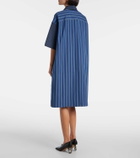 JW Anderson Striped cotton poplin shirt dress