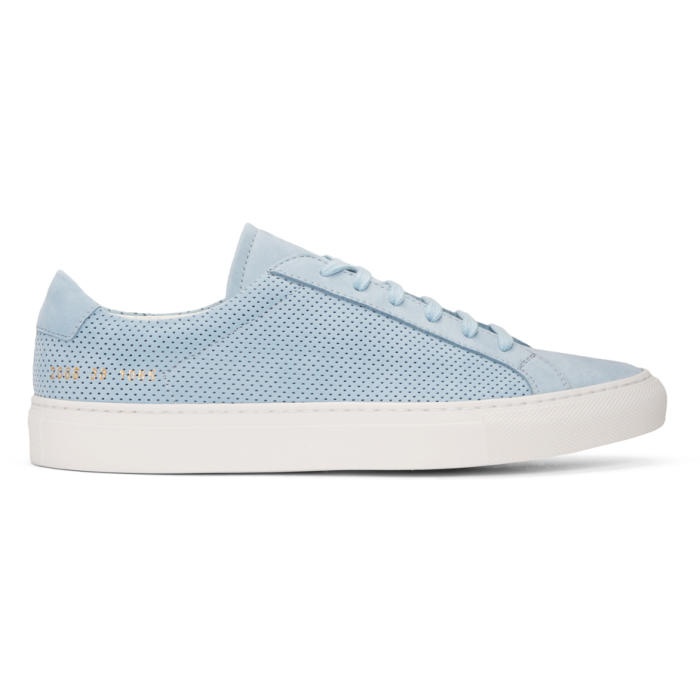 Photo: Common Projects Blue Suede Achilles Summer Edition Sneakers