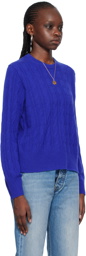Guest in Residence Blue Crewneck Sweater