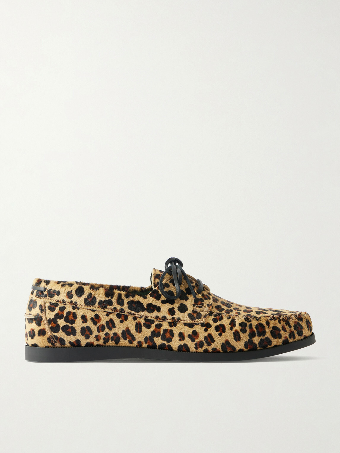 VINNY's - Boatman Leopard-Print Boat Shoes - Animal print