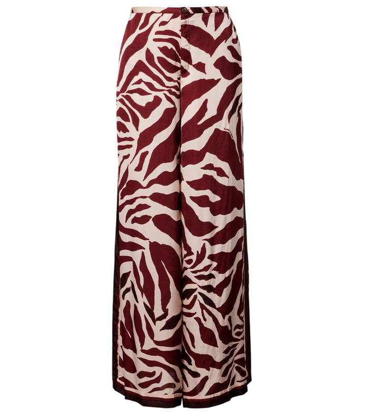 Photo: Poupette St Barth Clea animal-print palazzo pants