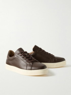 George Cleverley - Jack II Full-Grain Leather Sneakers - Brown