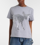 JW Anderson Embellished cotton jersey T-shirt
