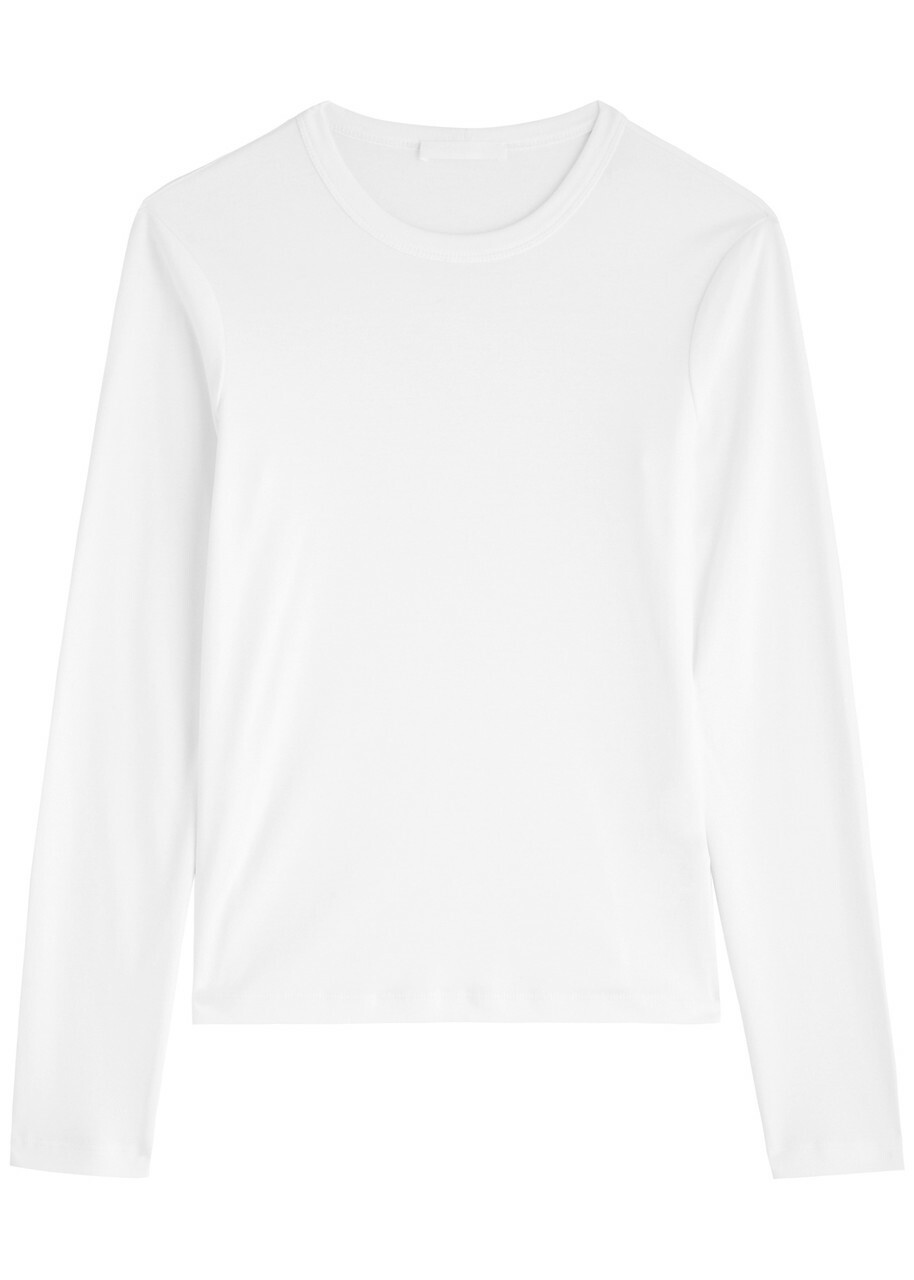 Helmut Lang Women's Rib T-Shirt in White Helmut Lang