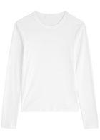 Helmut Lang Printed Cotton top White