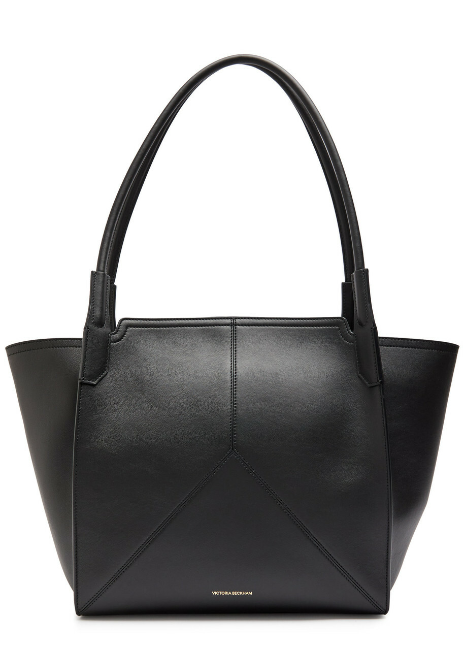 Victoria Beckham Victoria Small Panelled Leather Tote - Black - One Size