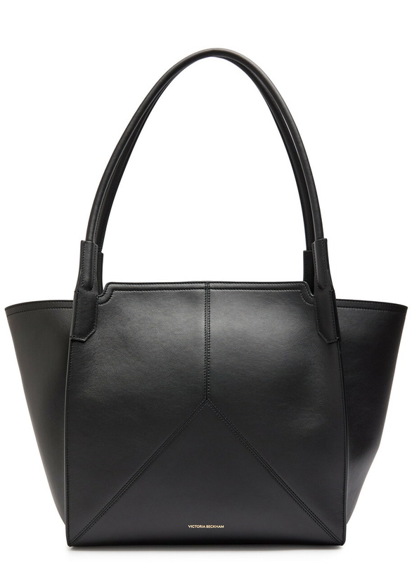Photo: Victoria Beckham Victoria Small Panelled Leather Tote - Black - One Size