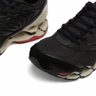 Mizuno Wave Prophecy LS Graphpaper in Black/Ivory/Red