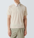 Dunhill Linen and silk polo shirt