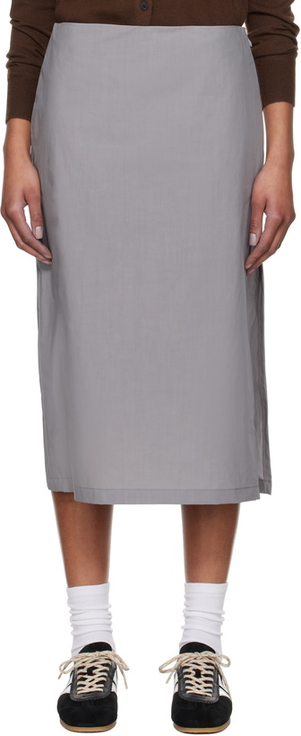 Photo: Rier Gray Popeline Midi Skirt