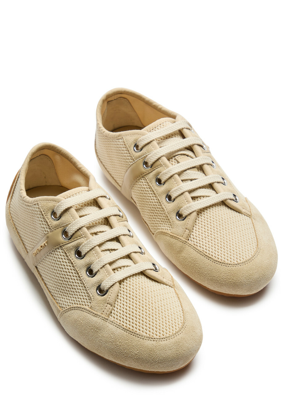 Givenchy Panelled Mesh-knit Sneakers Beige
