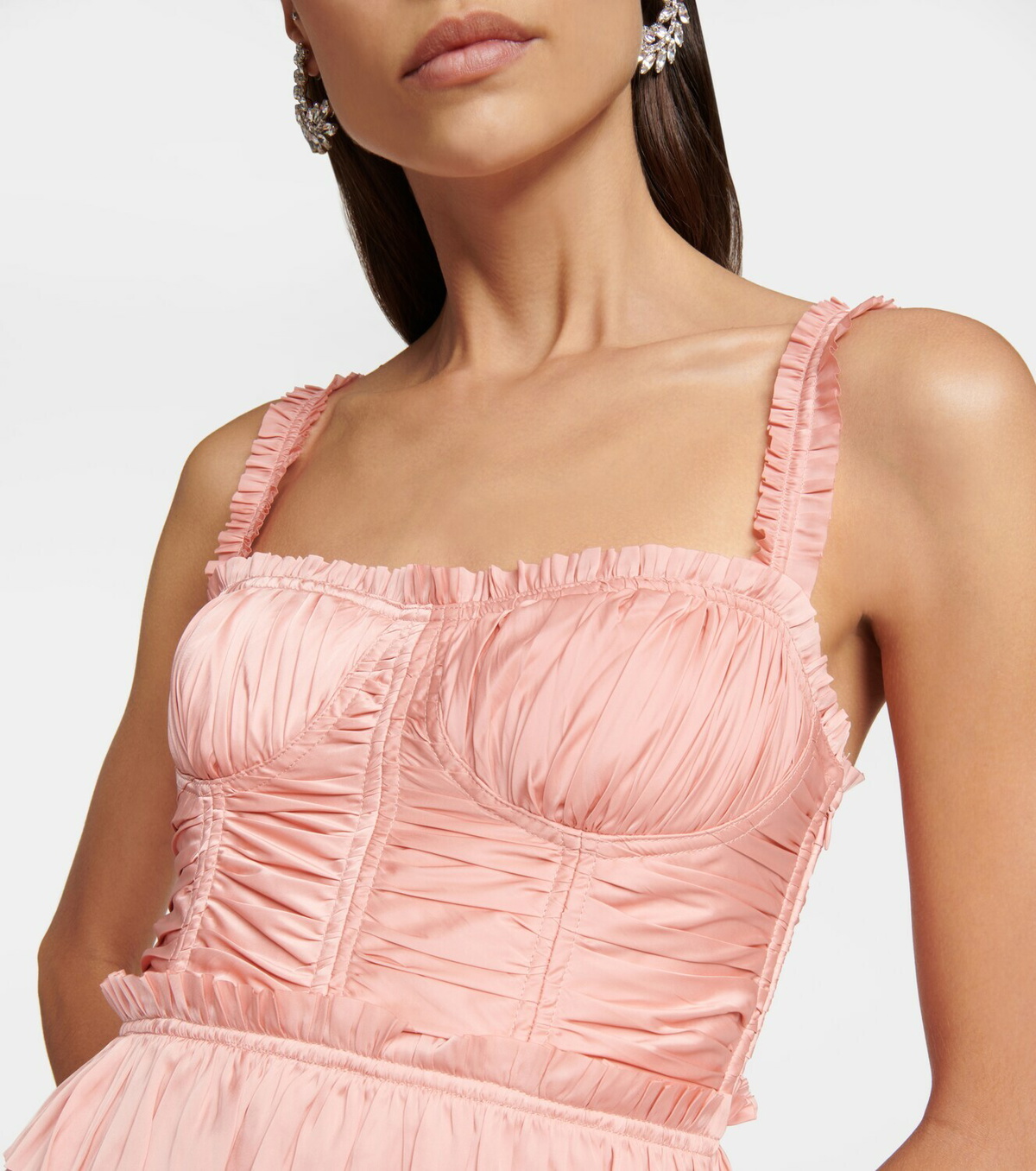 Ulla Johnson Camille pliss satin maxi dress Ulla Johnson