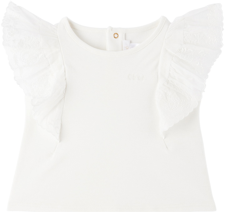 Photo: Chloé Baby White Ruffled T-Shirt