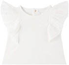 Chloé Baby White Ruffled T-Shirt