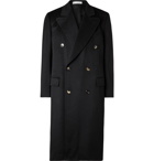 UMIT BENAN B - Double-Breasted Cashmere Coat - Black