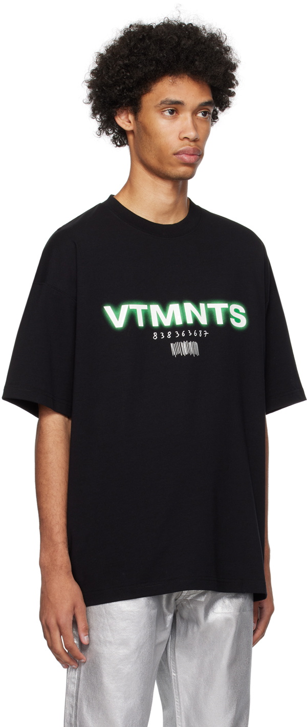 VTMNTS Black Bonded T-Shirt VTMNTS