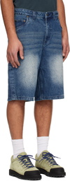 Dime Blue Classic Denim Shorts
