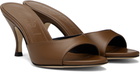 Aeyde Brown Samia Stiletto Mule Heeled Sandals