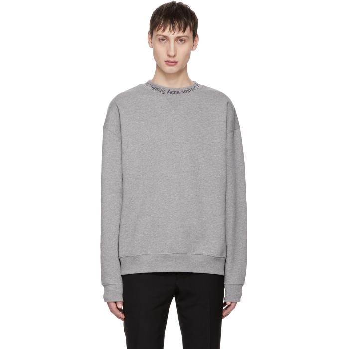 Photo: Acne Studios Grey Flogho Sweatshirt