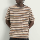 Beams Plus Men's Multi Stripe Pocket T-Shirt in Grey
