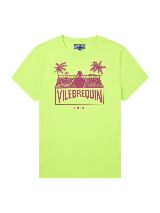 Photo: Vilebrequin - Thom City Logo-Print Cotton-Jersey T-Shirt - Green