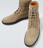 Tod's Suede combat boots