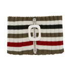 JW Anderson White and Green Striped JWA Neckband