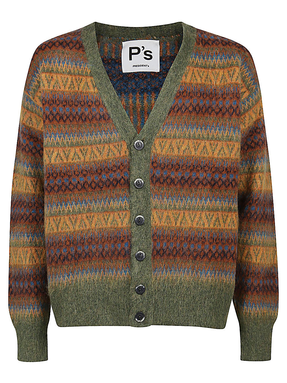 PRESIDENT'S - Wool Striped Oversized Cardigan