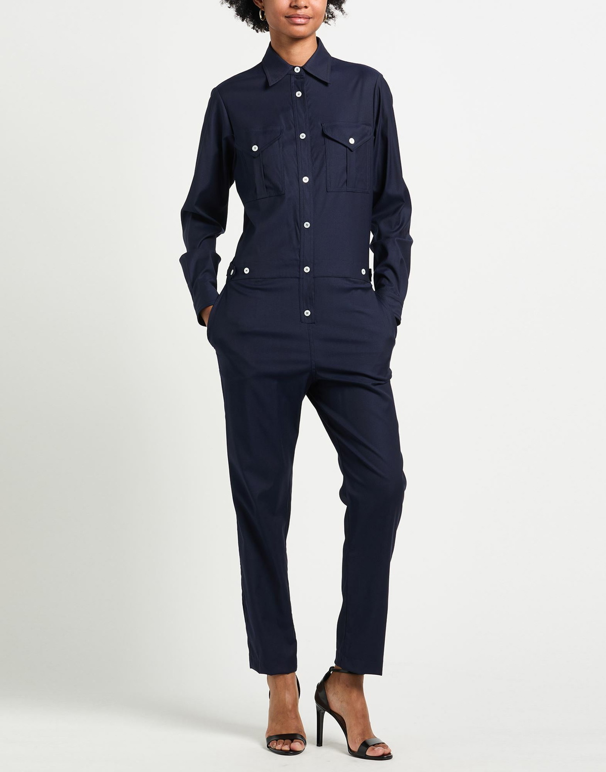 Eleventy Womens Jumpsuit in Navy