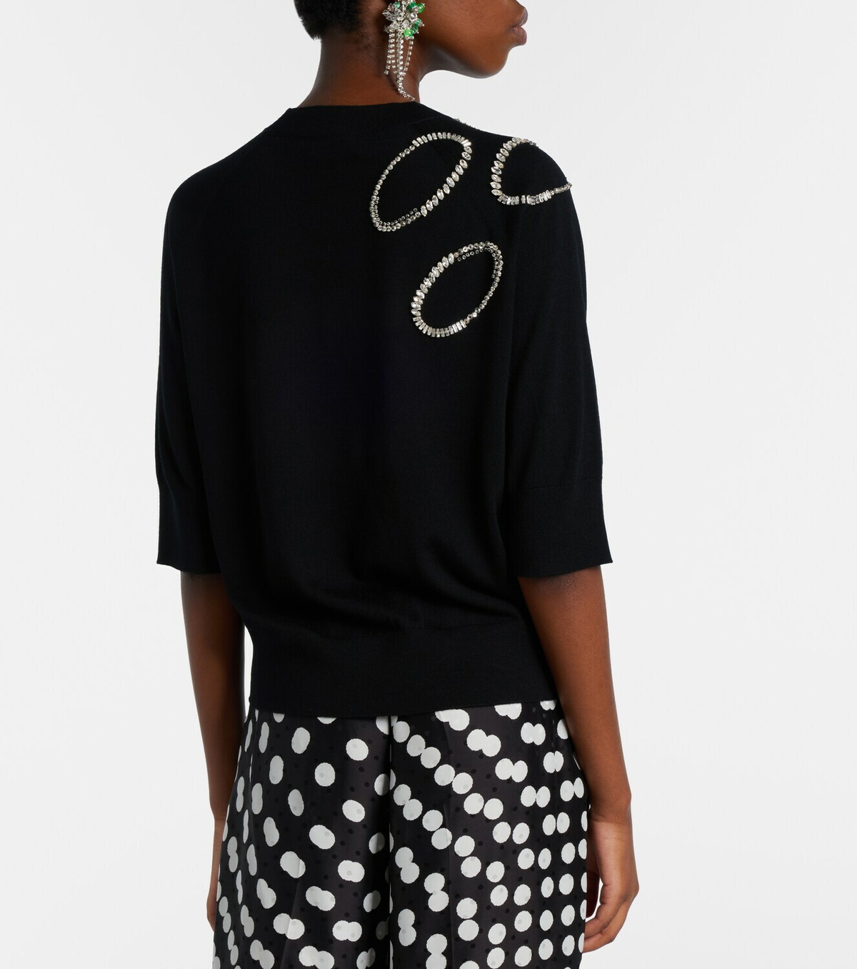 Dries Van Noten Embellished wool sweater