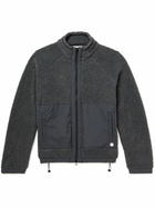 Folk - Signal Nylon-Trimmed Fleece Jacket - Gray