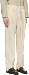 LEMAIRE Off-White Relaxed Trousers