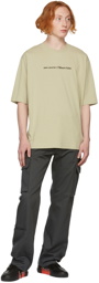 Off-White Beige Collection Name Skate T-Shirt