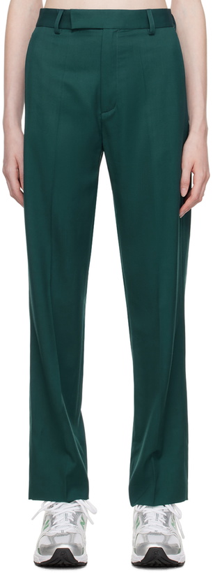 Photo: Palmes Green Fine Pleated Trousers