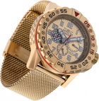 Invicta Racing Quartz Gold Dial Unisex Watch 47216