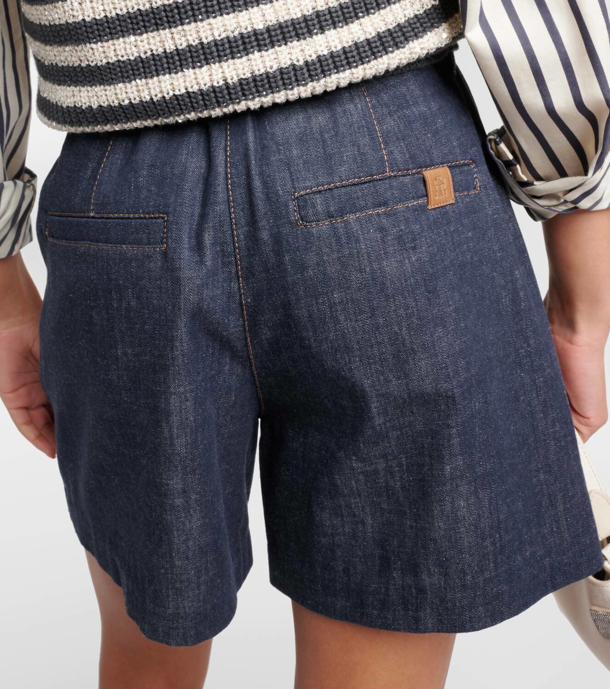 Brunello Cucinelli High-rise denim shorts Brunello Cucinelli