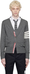 Thom Browne Gray 4-Bar Cardigan