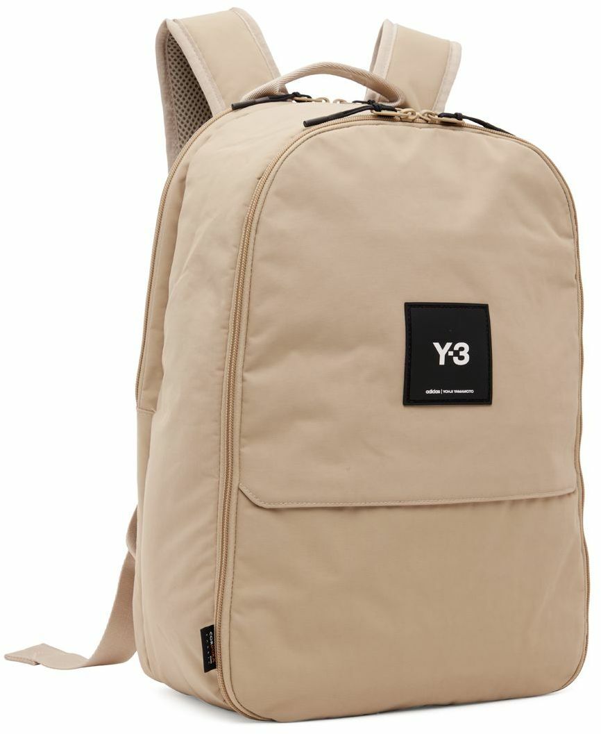 BÉIS 'The Backpack' in Biege - Beige Travel Backpack & Laptop Backpack