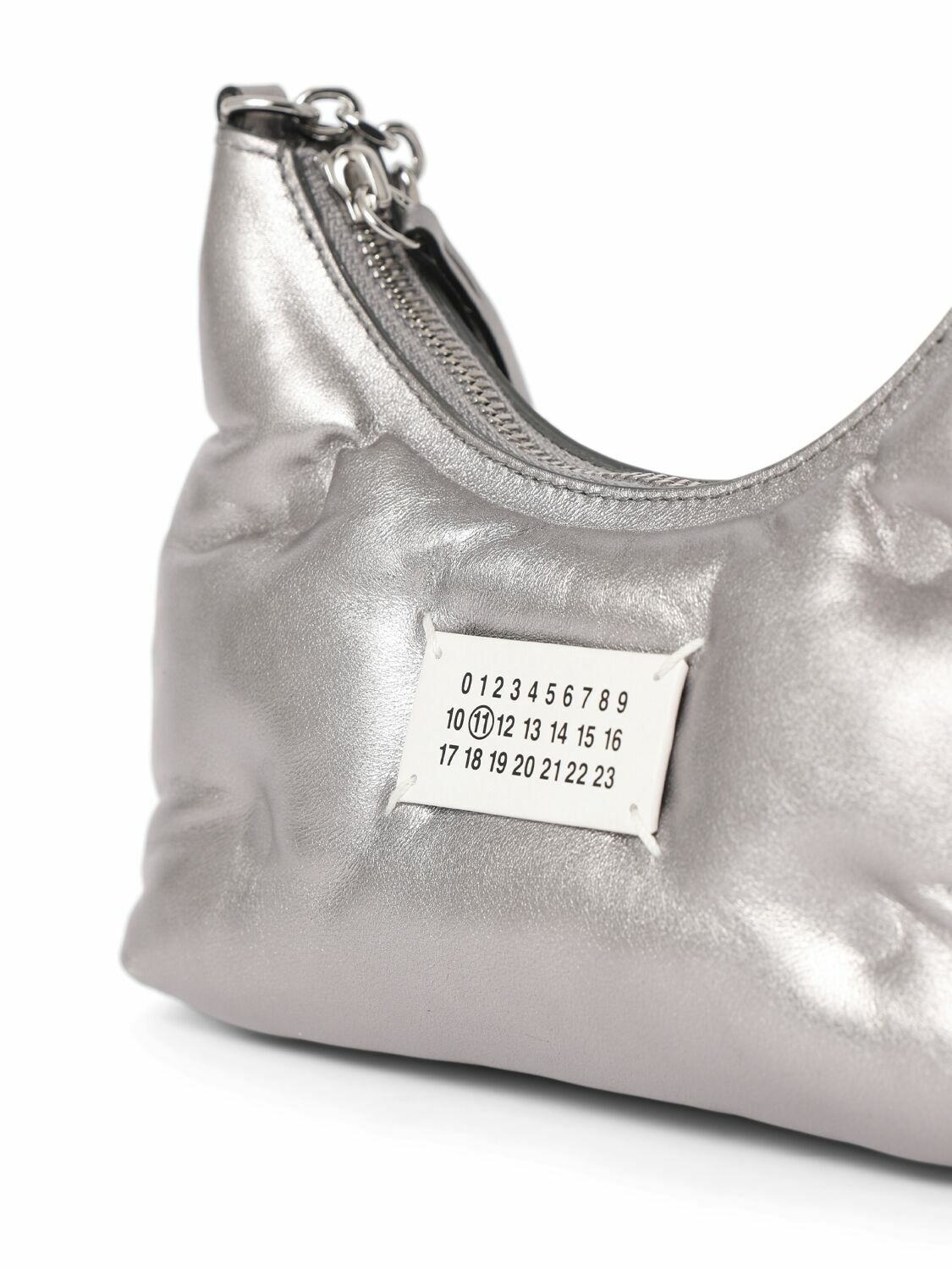 MAISON MARGIELA Micro Glam Slam Hobo Metallized Bag Maison