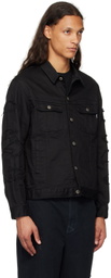 UNDERCOVER Black Distressed Denim Jacket