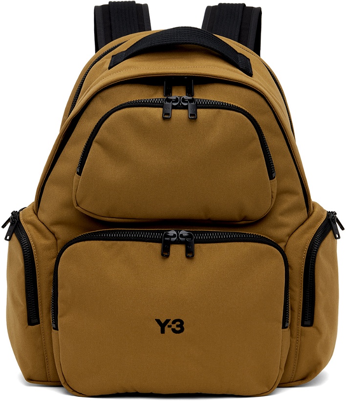 Photo: Y-3 Tan Canvas Backpack